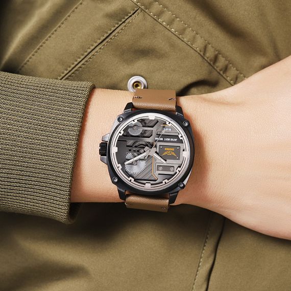 Skmei 2289BKLBN Black-Light Brown | Зображення 2