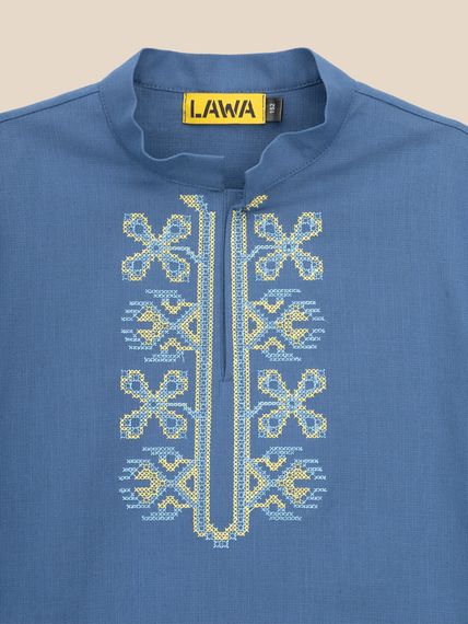 Сорочка вишиванка для хлопчика LAWA E-BB02303 164 см Синій shop (2000999595431) | Зображення 1