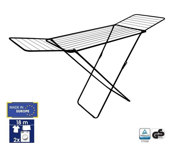 Сушарка для білизни підлогова Casa Si Kolibri 18m Black (CS42191C06E) | Зображення 5