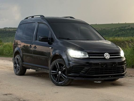 Передня лип накладка (ABS) для Volkswagen Caddy 2015-2020 рр | Зображення 4