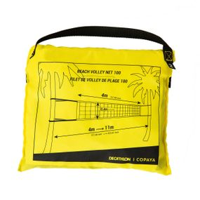 Сітка 100 Wiz для пляжного волейболу - Жовта
