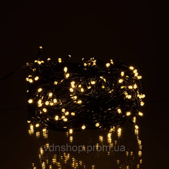 Гірлянда Нитка вулична 30 (м) 300 LED чорний провід Жовтий CF300L30MBY | Зображення 2