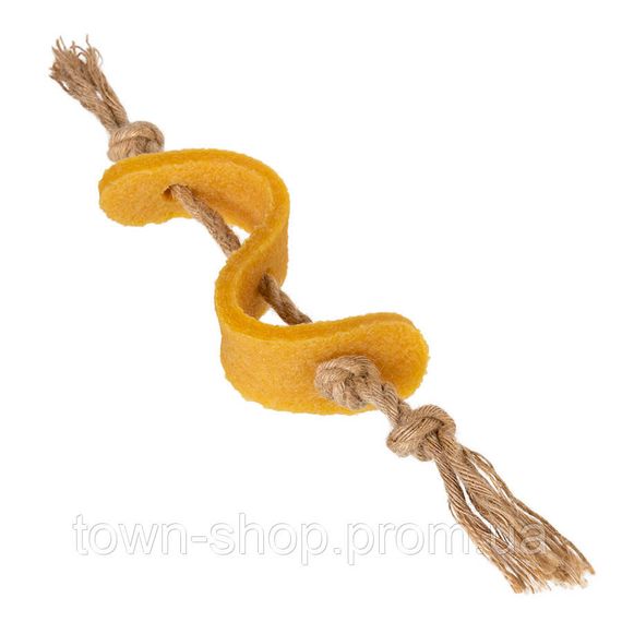 Игрушка для собак Доллар GiGwi Gum Gum, экорезина, джут, 13,5 см
