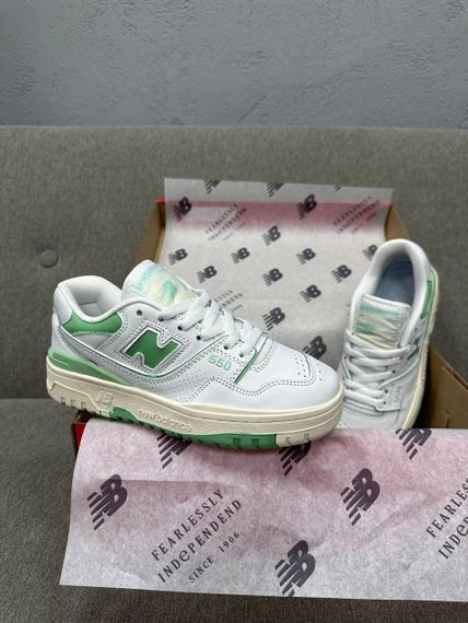 Кросівки жіночі N-ew B-alance 550 White Green New | Зображення 2