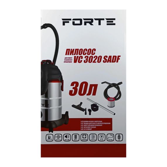 Промышленный пылесос Forte VC3020SADF | Зображення 6