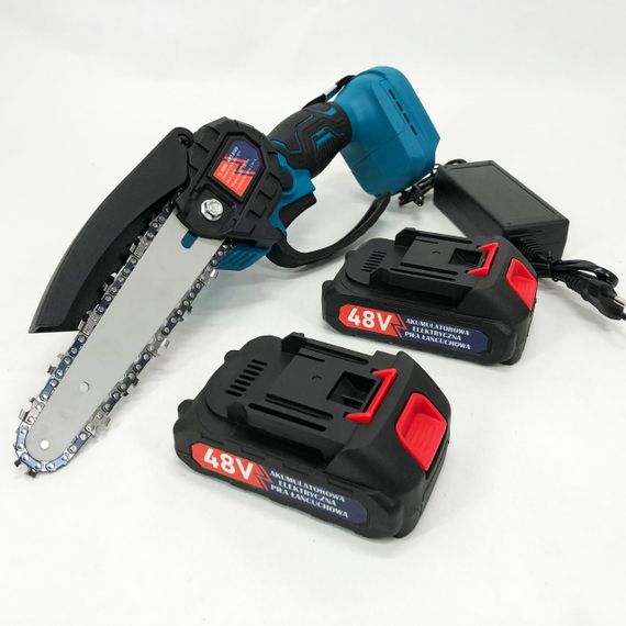 Потужна електропилка пила ланцюгова Пила для роботи в саду 6"(15 см) Domotec 24V, Потужна садова пилка AY-68 | Зображення 5