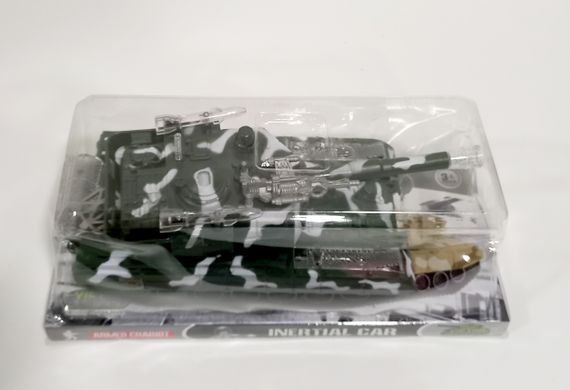 Танк M 1 A2-C "Armed Chariot", інерція, тріщатка, в слюді (6990580110067) Зелений