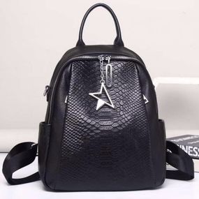 Стильний жіночий рюкзак шкіряний міський з ременцем 3551