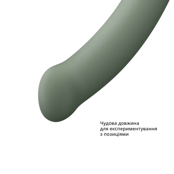 Фалоімітатор Fun Factory MAGNUM, оливковий, дуже гнучкий, довжина 18,3 см, діаметр 3,7 см | Зображення 3