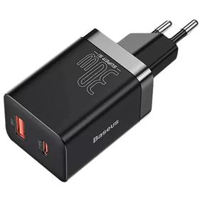 МЗП Baseus Super Si Pro Quick Charger 30W (1USB-A/1C) (CCSUPP-E) Black