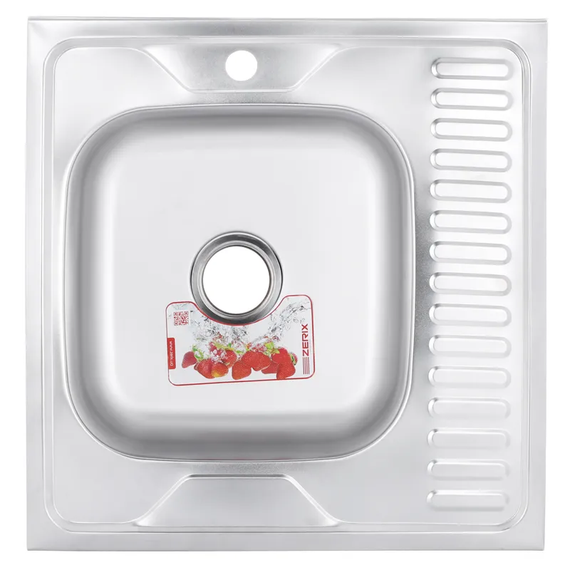 Майка кухонна Zerix Z6060L-04-160E (Satin) (ZM0567)