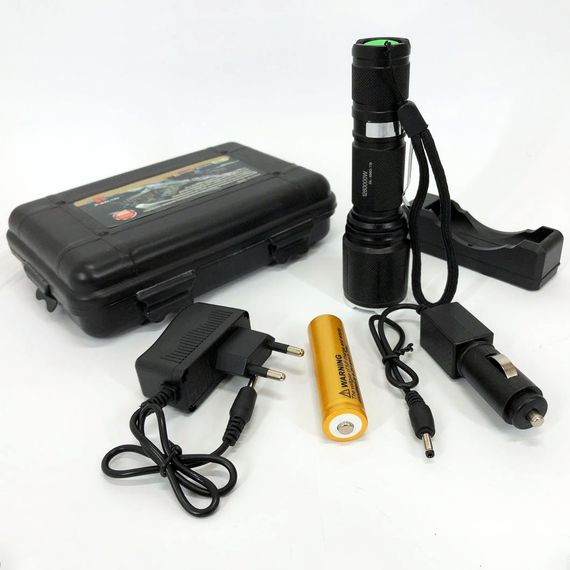 Надпотужний ліхтар лід Bailong, Світлодіодний ліхтар із зумом Ручний аварійний KE-76 | Зображення 7