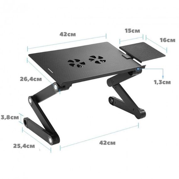 Столик-трансформер для ноутбука Laptop Table T8 | Зображення 3