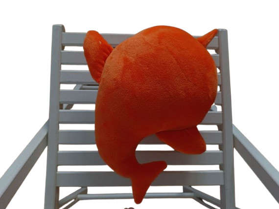 Плюшева іграшка бабуся акула помаранчевий подарунок для дитини 40см BABY SHARK 02241 | Зображення 2