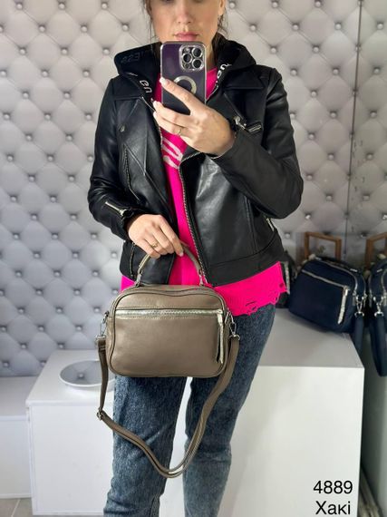 Сумка клатч кросс-боди женская Хаки | Зображення 4