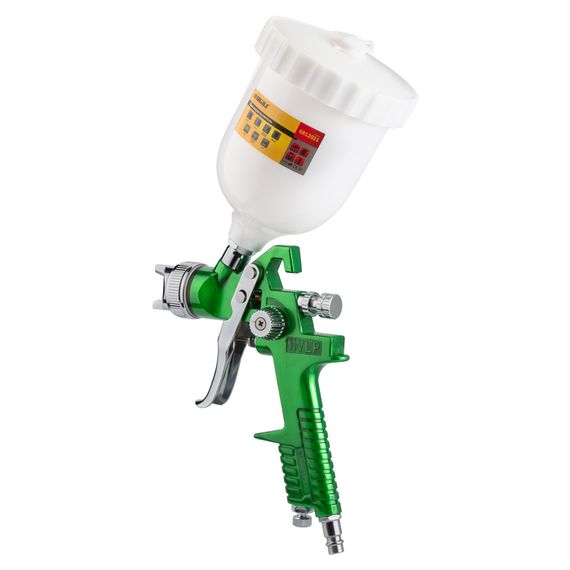 Фарборозпилювач Sigma HVLP 1.4 мм з верхнім баком 600 мл Green (6812021) | Зображення 5