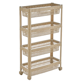 LINE етажерка універсальна на колесах, дизайн в вертикальну смужку (6) (161 лате)