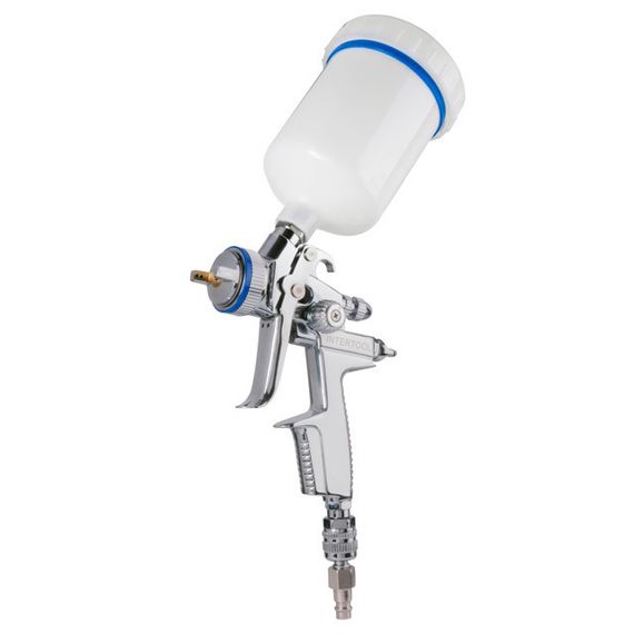 Фарбопульт пневматичний HVLP II професійний, форсунка 1.3 мм, верхній пластиковий бачок 600 мл, 2 бар | Зображення 3