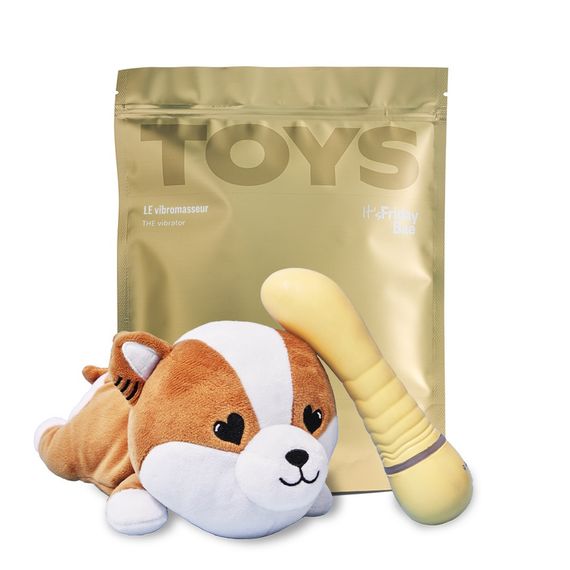 Вібратор для точки G TOYS+ з кейсом у вигляді песика шіба-іну Friday Bae (Франція) Sex Aura