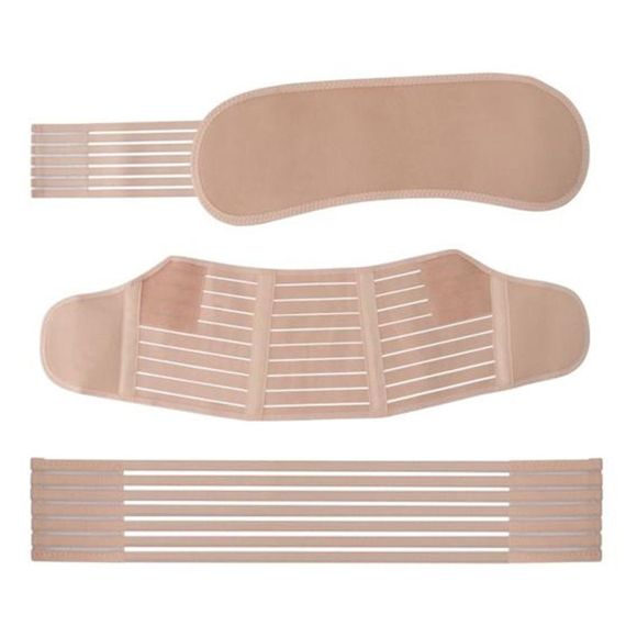 Бандаж для беременных на липучках, L, Бежевый / Дородовой и послеродовой пояс / Эластичный бандажный пояс для | Зображення 1