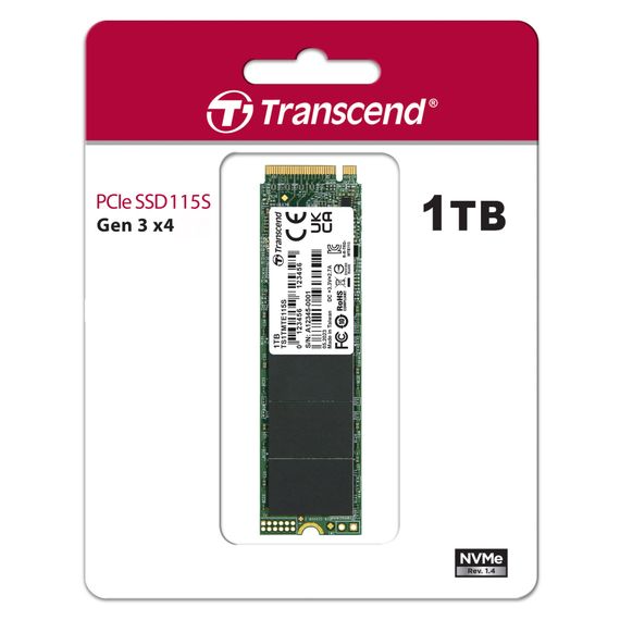 Накопичувач SSD M.2 2280 1TB Transcend (TS1TMTE115S) | Зображення 1