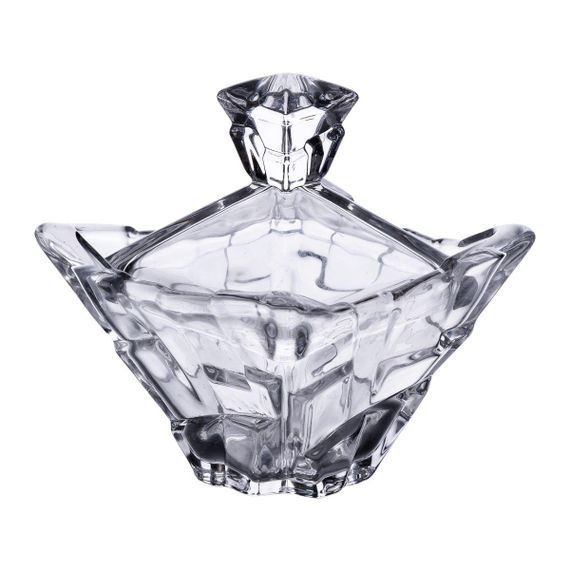 Сахарница с крышкой 8.5×8.5×8.5 см ваза сахарница квадратная стеклянная HP-4-116