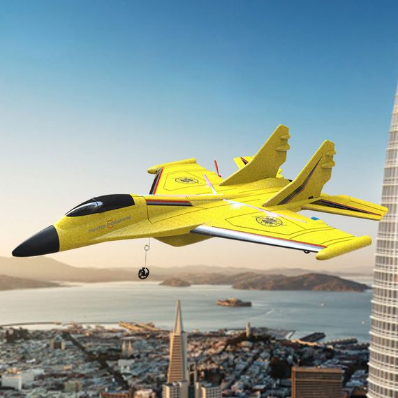 Літак на радіокеруванні SCHE HW37 New Foam Yellow | Зображення 1