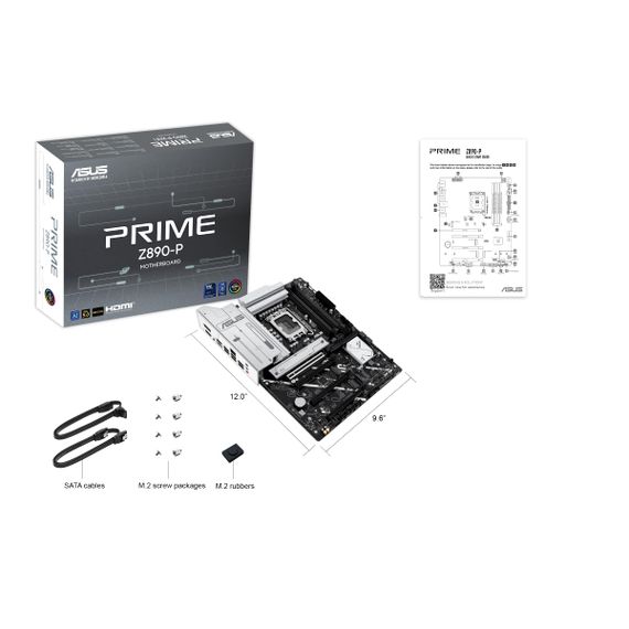 Материнcька плата ASUS  PRIME Z890-P s1851 Z890 4xDDR5 M.2 HDMI DP ATX (90MB1I50-M0EAY0) | Зображення 1