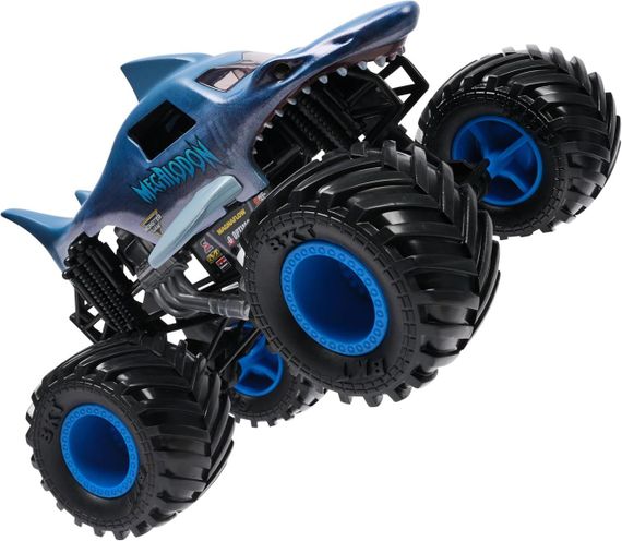 Оригінал Monster Jam Megalodon Монстр-трак 1:24 Акула Мегалодон Металевий кузов | Зображення 4