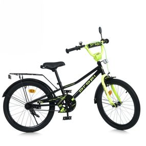 Велосипед детский MB 20015-1 колеса 20 дюймов, черно-зеленый