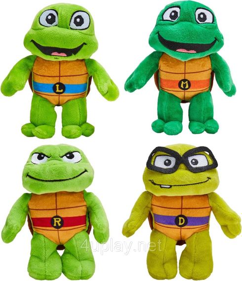 Набір м'яких іграшок Черепашки ніндзя TMNT Оригінал Teenage Mutant Ninja Turtles Plush