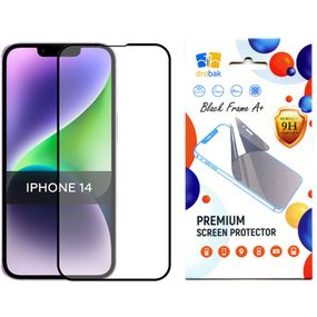 Стекло защитное Drobak Apple iPhone 14 Black Frame A+ (505061)