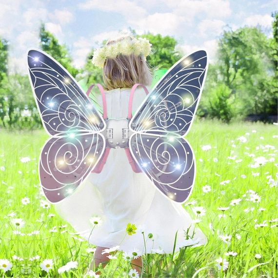 Крила феї Shadow Angel LED підсвічування та рухомий механізм ∙ Світлові LED-крила Shadow для створення чарівного образу феї | Зображення 3