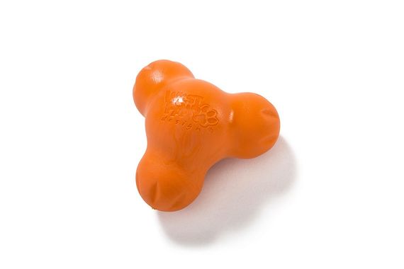 Игрушка для собак West Paw Tux Treat Toy оранжевая, 10 см