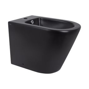 Биде напольное Qtap Scorpio 530x360x395 Matt black QT14441003CMB