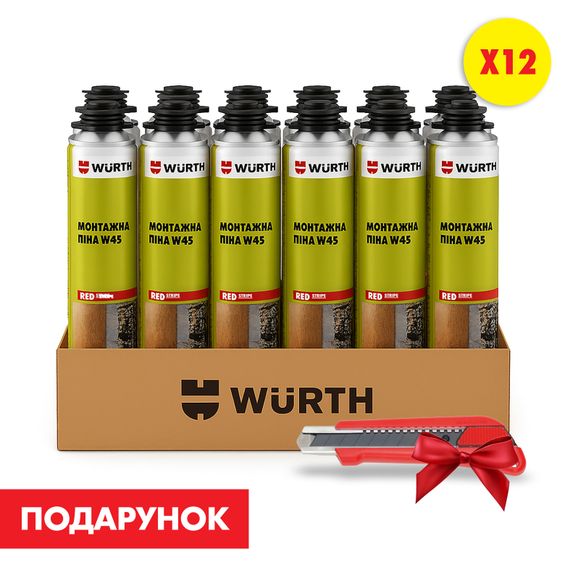 Піна монтажна W45, 12 шт., комплект №3