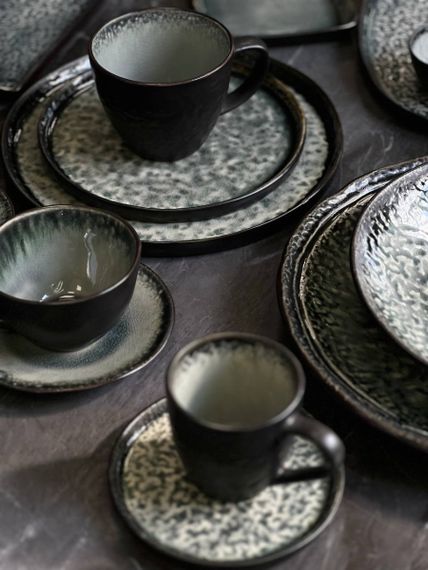 Тарелка прямоугольная Olens Грейсток 101-0255 29.5х10х1.5 см серая | Зображення 6