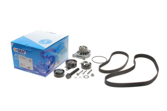Комплект ГРМ + ТНВД + помпа VW LT 2.5SDI VW T4 Volvo S70 S80 V70 2.5TDI 96-06 122x26.5 81x21 PA758 KP758-3