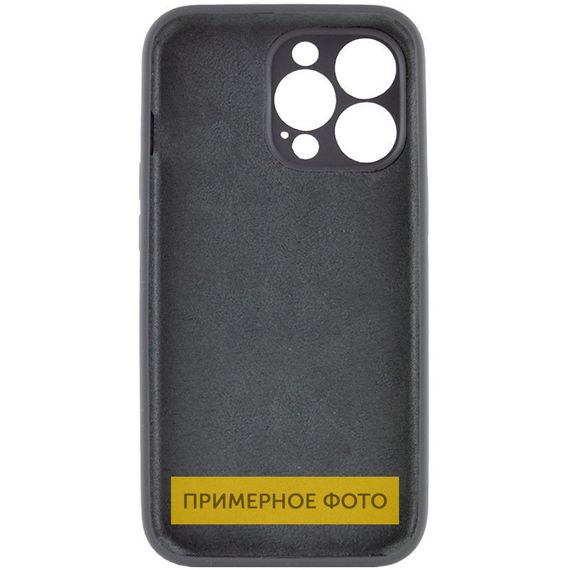 Чехол Silicone Case Full Camera Protective (AA) NO LOGO для Apple iPhone 16 Plus (6.7") Серый / Dark Gray | Зображення 1