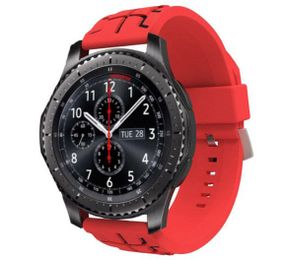 Силиконовый ремешок Primo Splint для часов Samsung Gear S3 Classic SM-R770 / Frontier RM-760 - Red&Black