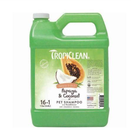 Шампунь-кондиционер для животных 2 в 1 Papaya and Coconut TM TropiClean (разлив)