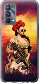 Чехол на Realme GT Master Украинка с оружием "5316u-2852-17620"