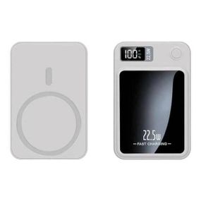 Power Bank з підтримкою бездротової зарядки 10000мАч 22.5W Бежевий
