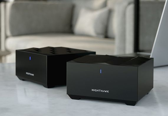 WiFi-система NETGEAR Nighthawk MK62 AX1800 WiFi 6, MESH, 1xGE LAN, 1xGE WAN, черн. цв. (2шт.) (MK62-100PES) | Зображення 1