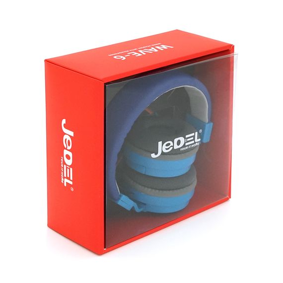Наушники ведущие Jedel WAVE6,с микрофоном,Blue-Black,Box | Зображення 1