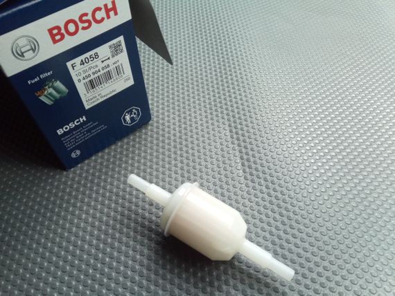 Фільтр паливний тонкого очищення прямоток маленький BOSCH (0450904058) (25067130)