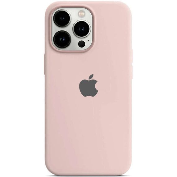 Чохол Silicone Case Full Protective (AA) для Apple iPhone 16 Pro (6.3") Рожевий / Chalk Pink