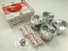 Поршень Sens 1.3 75,50 2-й ремонт, AMP (PX-SEN-4A-4125-050) к-т з пальцями (307-1004015-Р2) анодовані