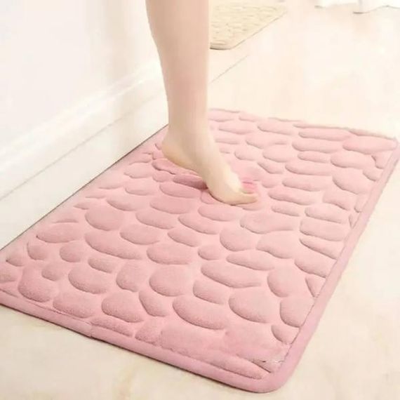 Коврик супервпитывающий для ванной комнаты нескользящий 40*60см Розовый