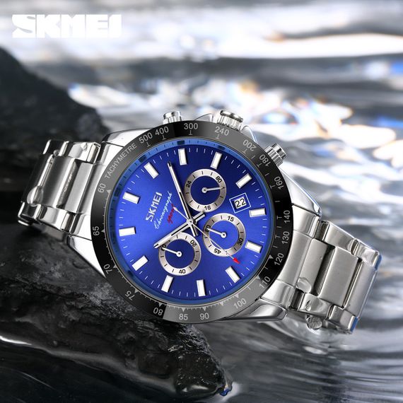 Skmei 9259SIBU Silver-Blue | Зображення 3
